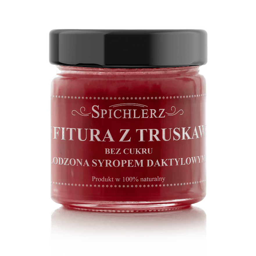 Bez cukru Konfitura z truskawek 100g